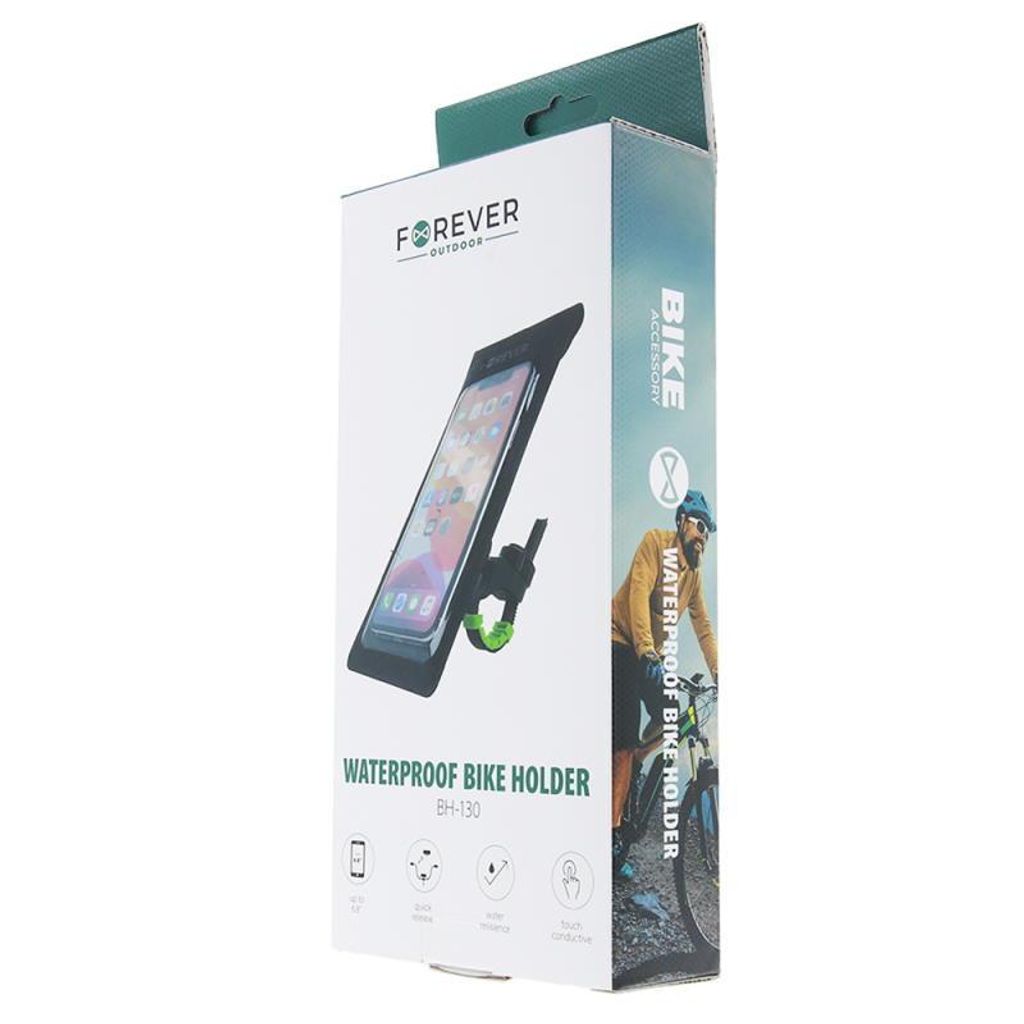 Vodotesný držiak na bicykel Forever BH-130 čierny Obrázok produktu 