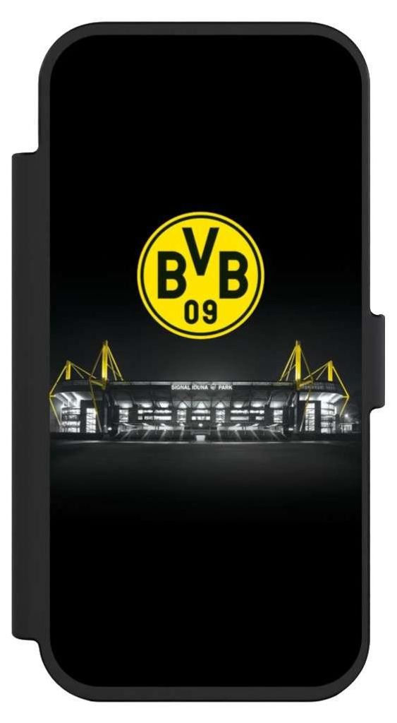 NIVOCASE Klapphülle für Apple iPhone Air Handyhülle aus Kunst Leder NIVOflip schwarz BVB Borussia Dortmund Stadion