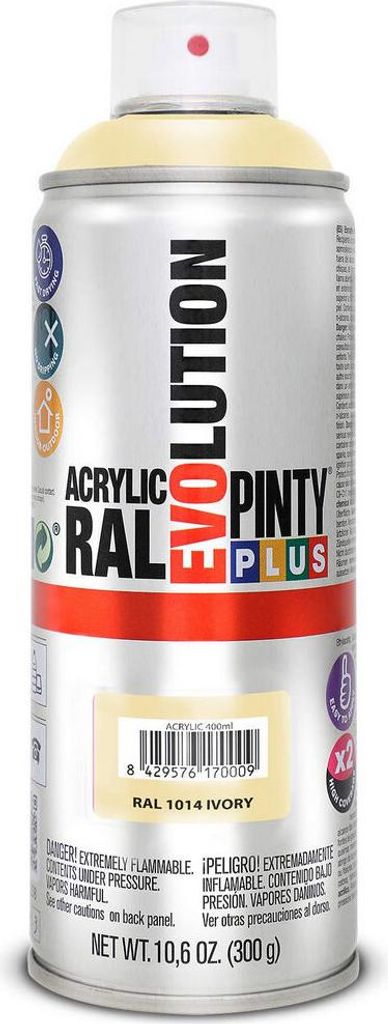Pintyplus Evolution Aerosolfarbe 520cc Ral 1014 Elfenbein