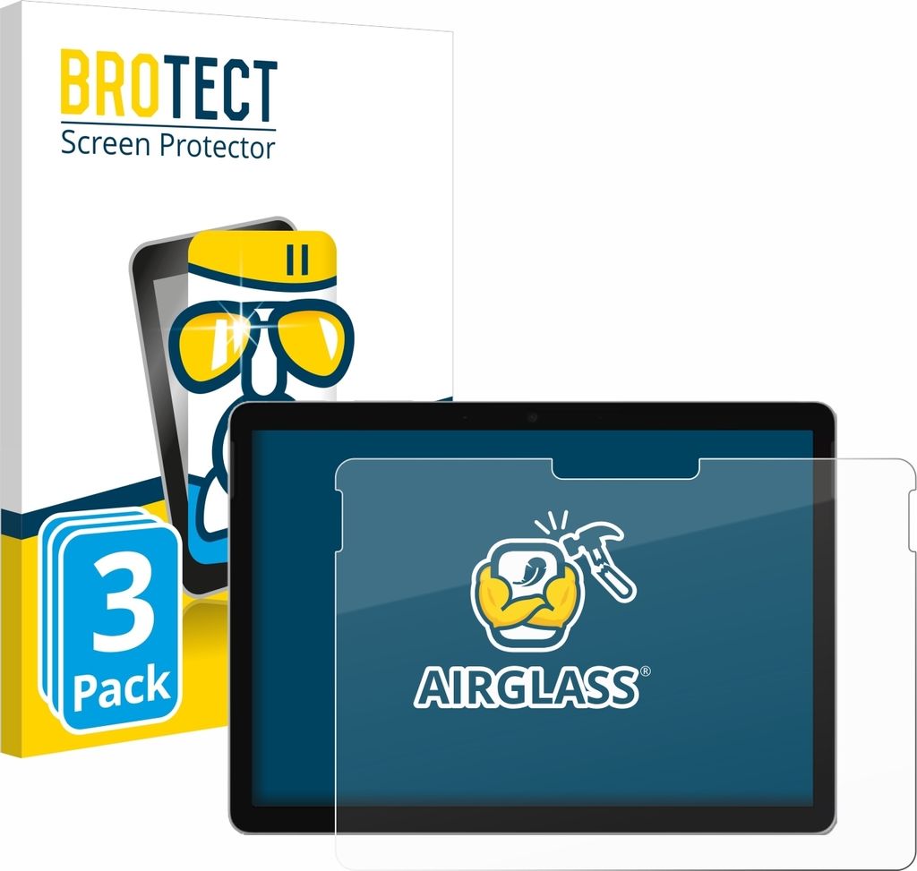 3x BROTECT Schutzglas für Microsoft Surface Go 4 Schutzfolie Panzer Folie Glas Display Schutz klar