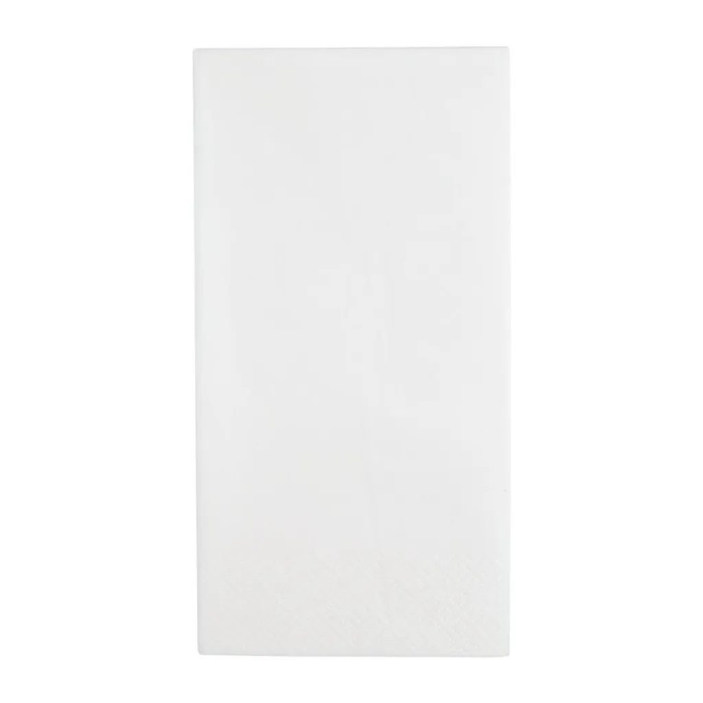 Serviettes de table pour buffet et réception Fiesta blanches x1000 - 2