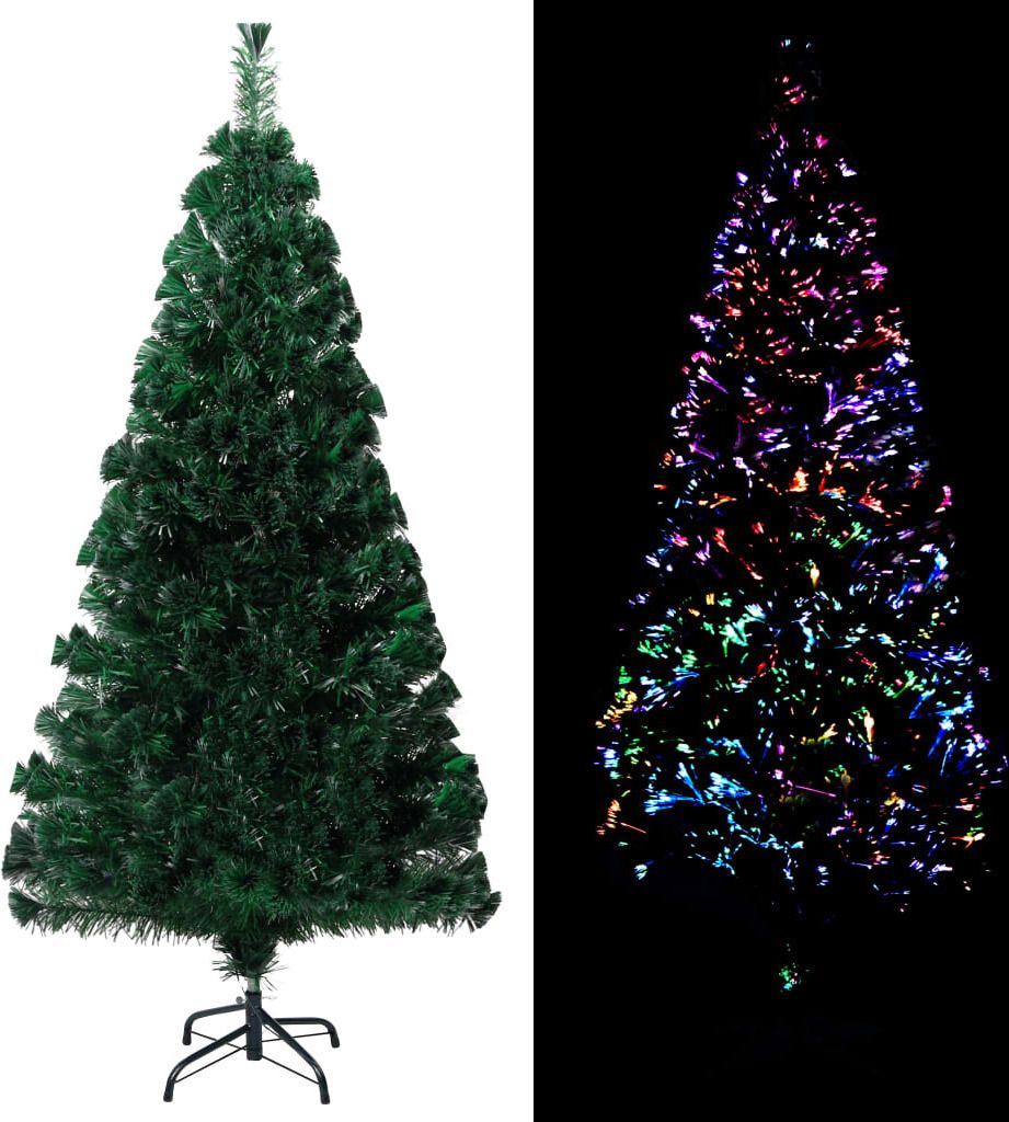 Maison Exclusive - Künstlicher Weihnachtsbaum mit Ständer Grün 150 cm Glasfaser