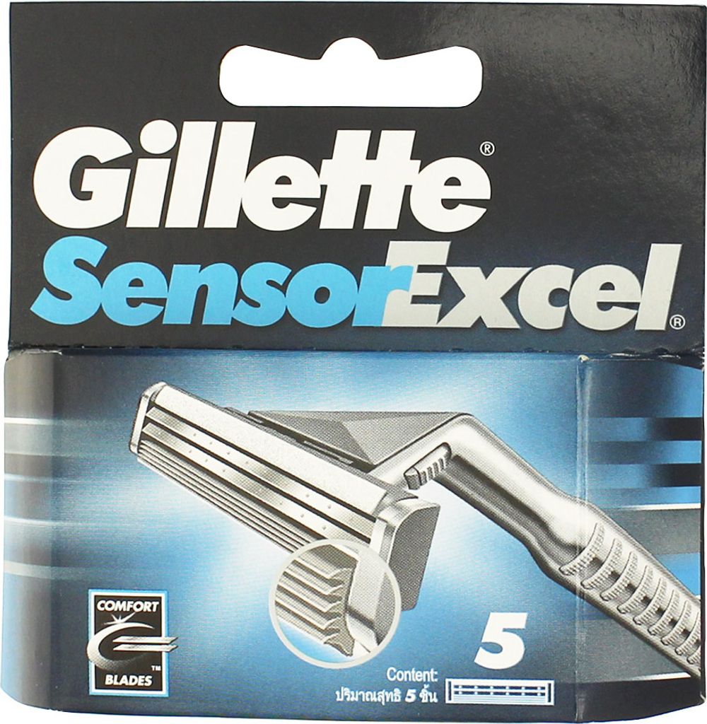 Gillette Sensor Excel náhradní břity na holení 5 ks M Zdjęcie produktu 4