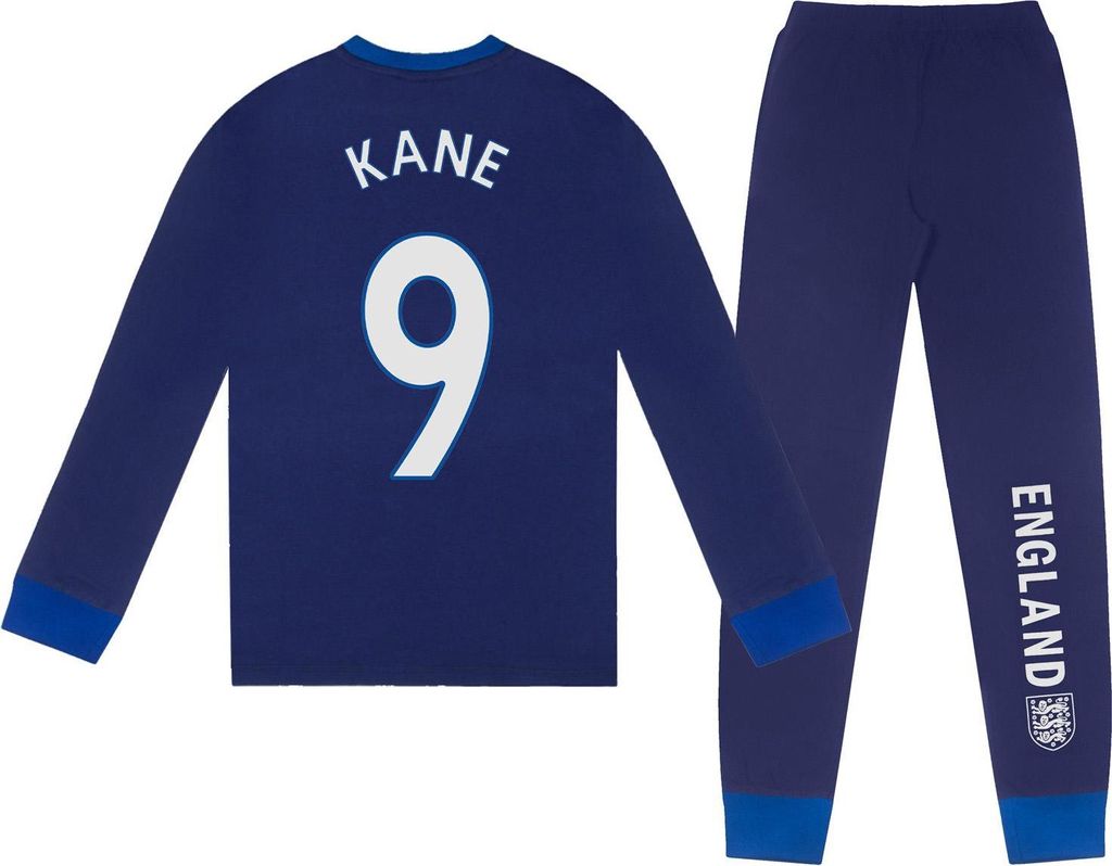 England Football - "Kane 9" Schlafanzug mit langer Hose für Jungen GF548 (146-152) (Blau)