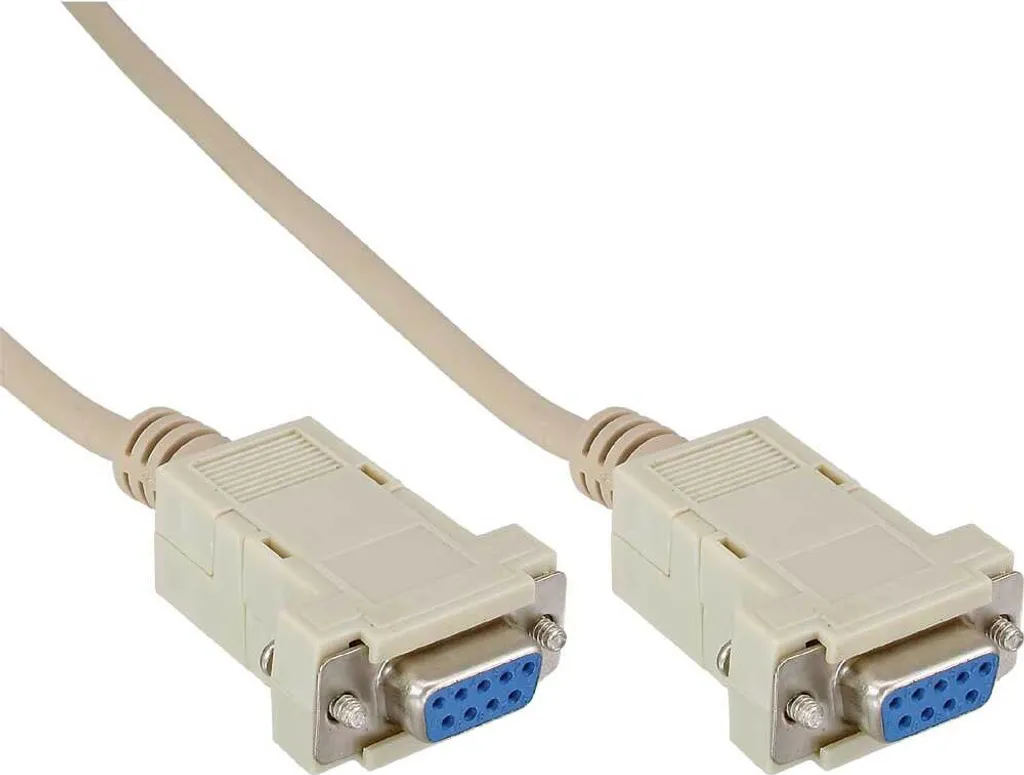 Cavo Seriale InLine 12226C Null Modem DB9 10m - Alta Schermatura