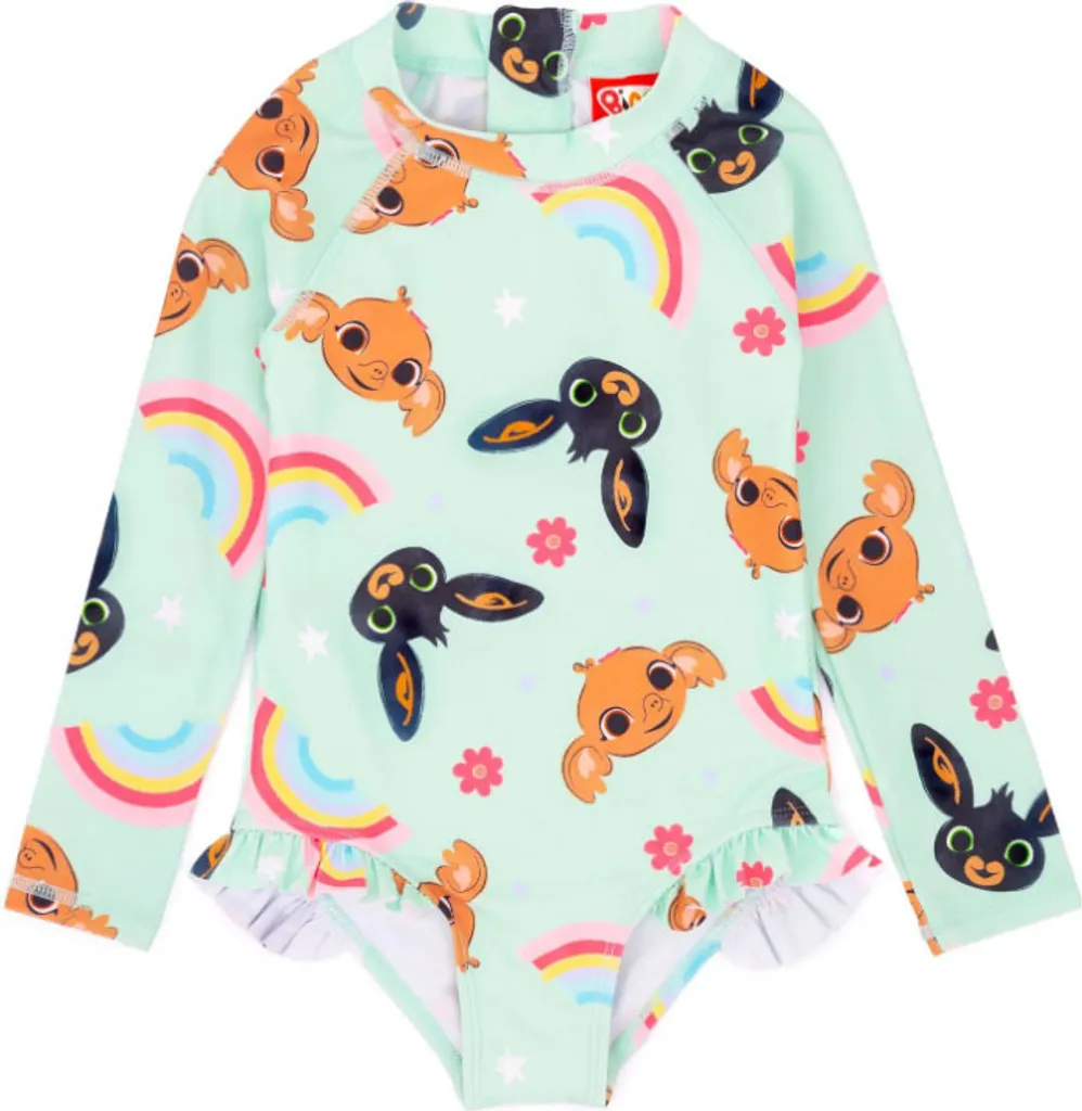 Maillot de bain une pièce pour fille Bing Bunny avec volants taille 98