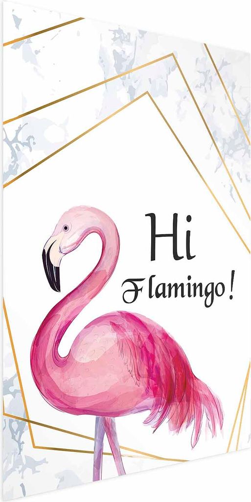Posterpapier Poster - Hi Flamingo! 21x30 cm Text g-C-0131-ao-a