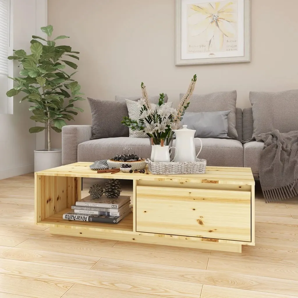 Table basse bois massif 110x50 cm durable : fini le mobilier fragile