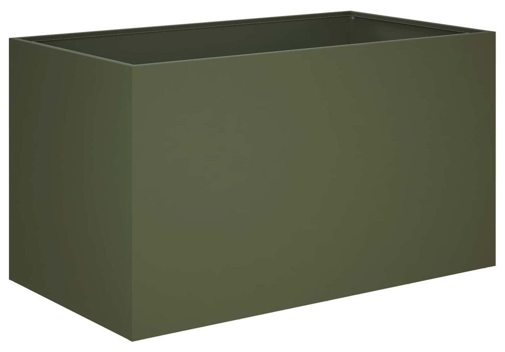 vidaXL Jardinière d'extérieur, vert olive, 100 x 50 x 50 cm Image du produit 