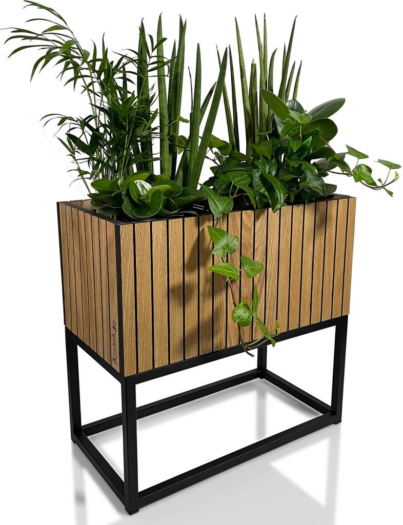 Blumenbeet štvorcový LOFT FIORINO Lamely 42x22x40 cm Obrázok produktu 