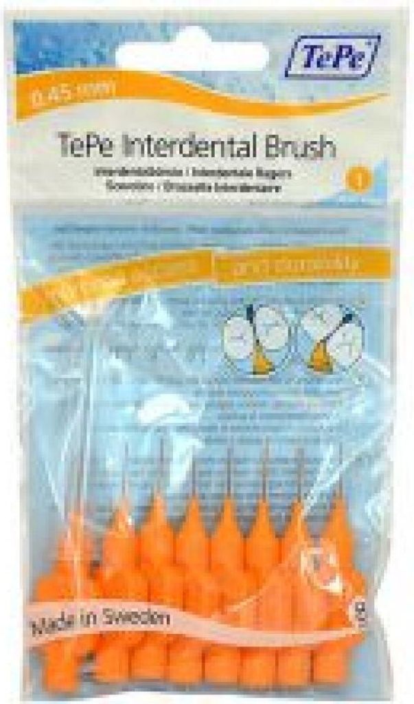 TePe - Brosse interdentaire normale (0.45 mm orange 8 pcs) Image du produit 