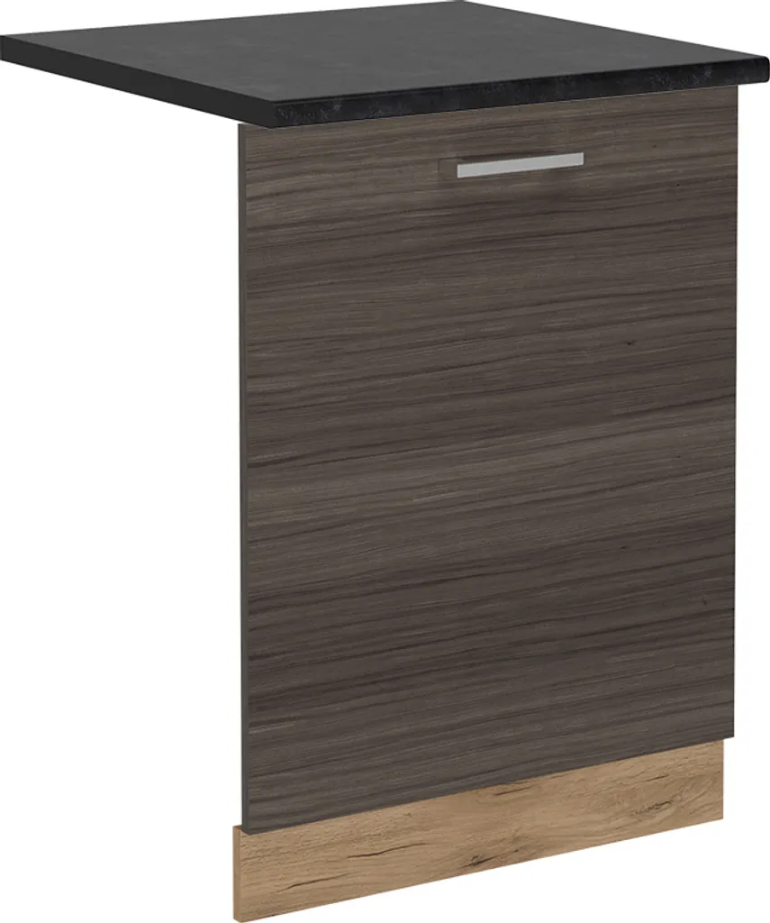 Vicco R-Line Pannello Lavastoviglie 60cm Grigio e Oro High-Tech