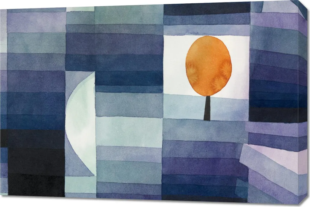 Poster Paul Klee 90x60 Il Messaggero dell'Autunno - Wall Art Moderna
