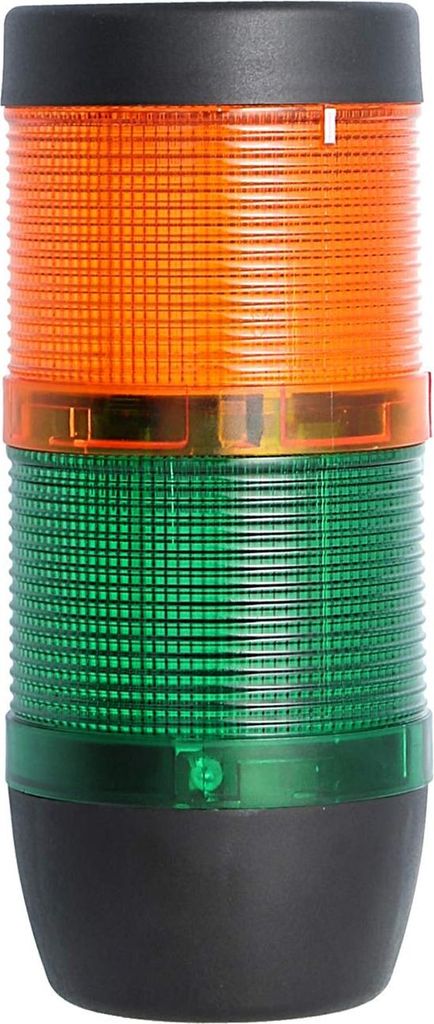 STEX24 Signalsäule grün-gelb, 70mm, 24V AC/DC, LED-Dauerlicht SS70-OB2/24 110 MaßeLänge161,0mm, Durchmesser 70,0mm - 1