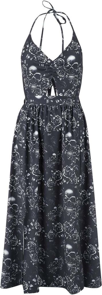 Black Premium by EMP Damen schwarzes Kleid mit Neckholder Produktbild 