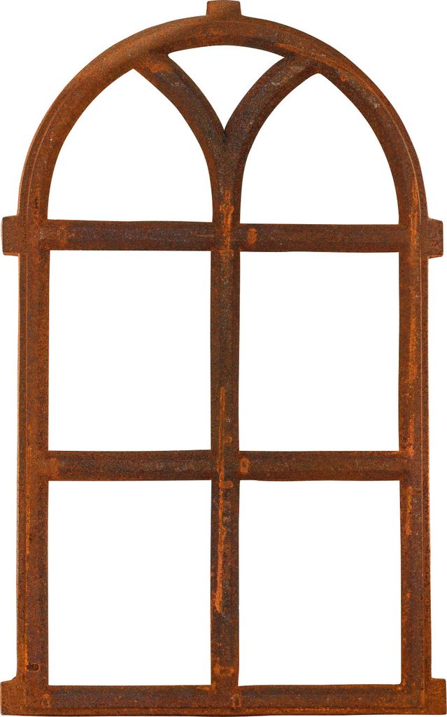 Nostalgie Stallfenster 68x40cm Eisenfenster Eisen Fenster Rahmen Rost Antik-Stil