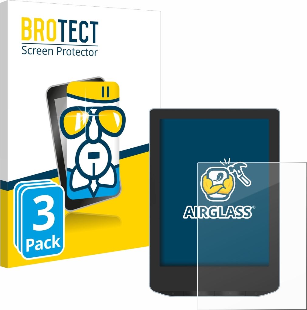 3x BROTECT Schutzglas für PocketBook Verse Schutzfolie Panzer Folie Glas Display Schutz klar