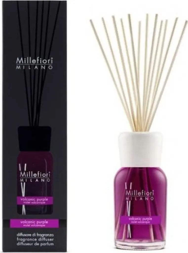 Millefiori Milano Diffuseur de Parfum Volcanic Purple 500 ml Luxe