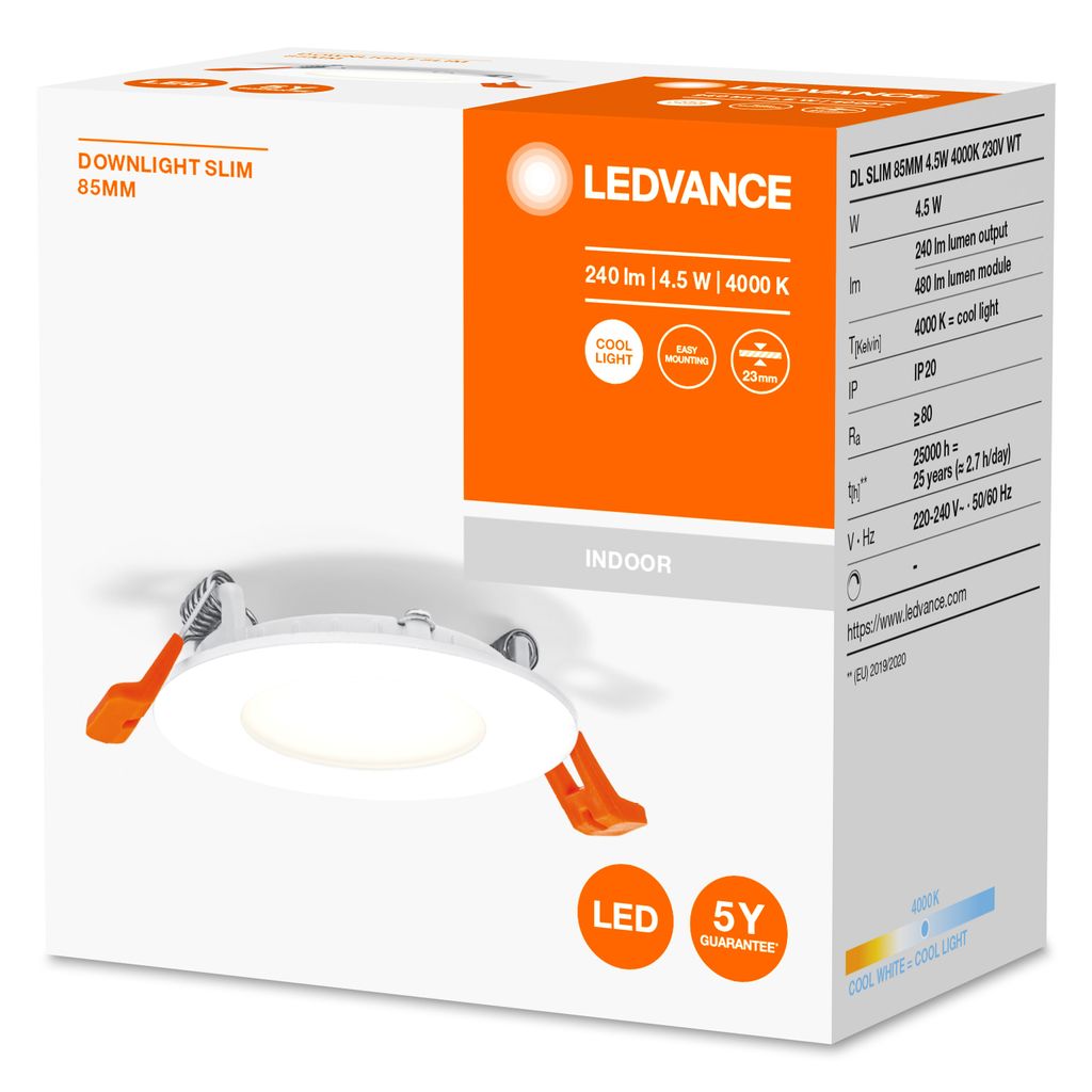 LEDVANCE Downlight Slim Recessed lighting spot 4.5 W Image du produit 