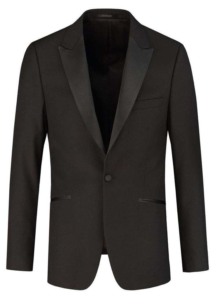 GENTS - Jas Smoking Spitze Polyviskose - Viskose/Blend - Schwarz - Größe 56/3XL
