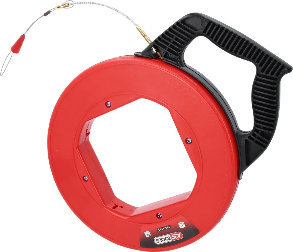 Tire-câble KS TOOLS 30m pour installation électrique et rénovation
