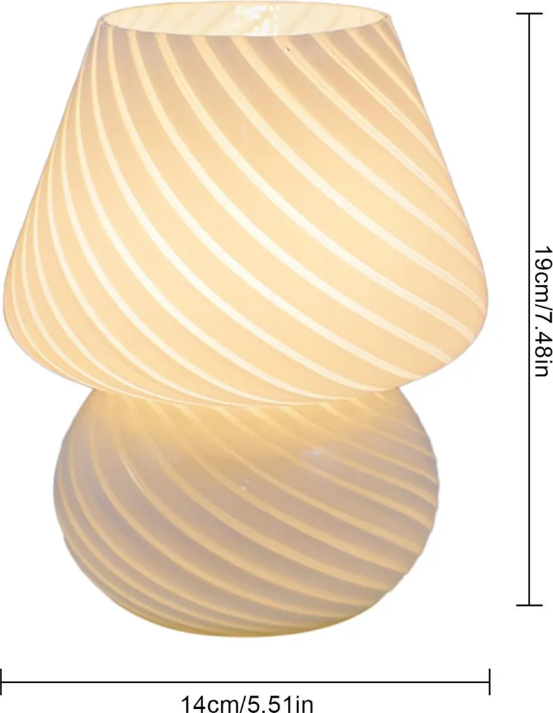 Veilleuse champignon simple à LED - Éclairage tamisé pour la lecture - 7
