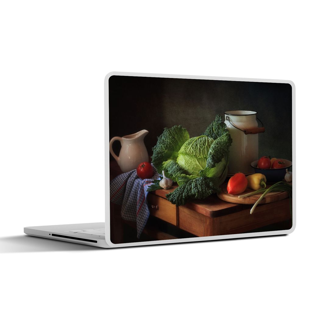 MuchoWow Laptop Aufkleber Sticker Cover Stilleben - Gemüse - Farben 36.5x27.5 cm - Laptop-Sticker