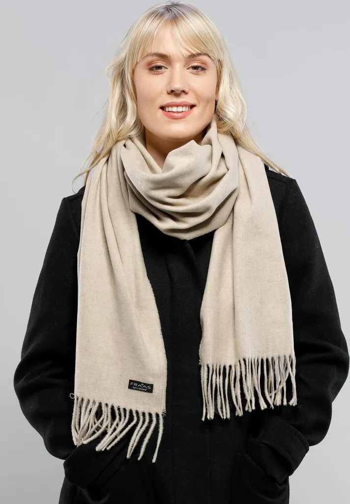 Sciarpa FRAAS Cashmink Nero Black: Più Morbida del Cashmere | Acquista Online