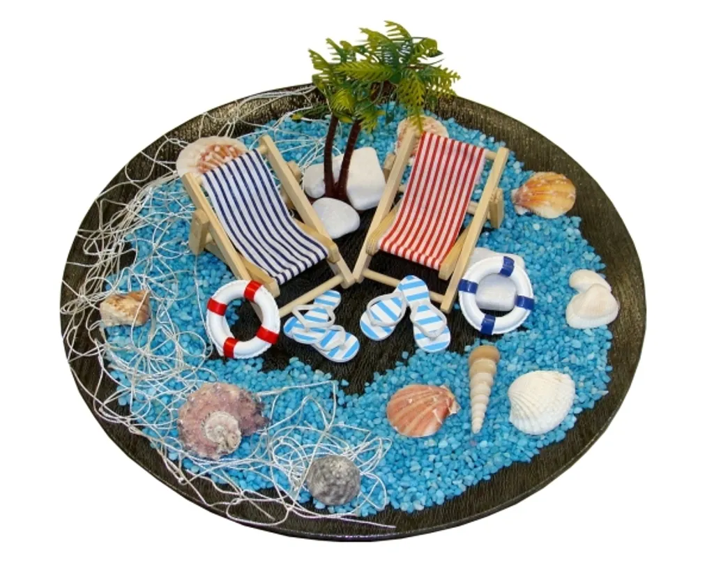 Mini Liegestuhl Strandparty blau 10 cm Figur Kaufland.de