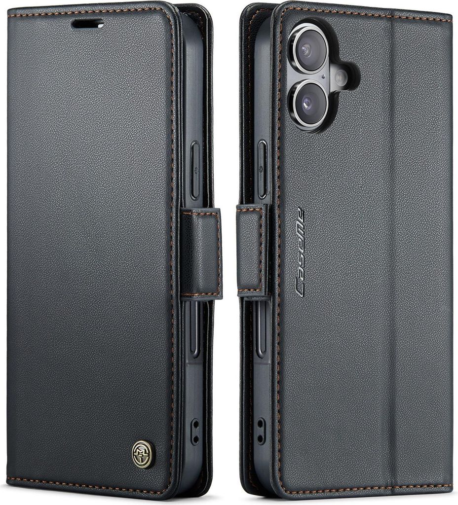 iPhone 17 Hülle - CaseMe 023 Wallet Klapphülle - Schwarz