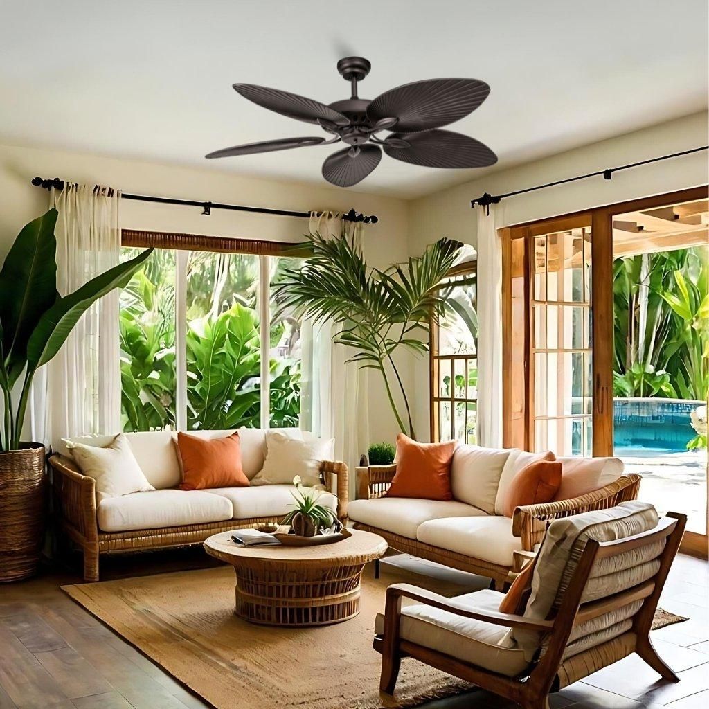 GRANADA Deckenventilator ohne Licht braun Ø138