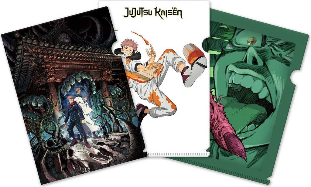 Jujutsu Kaisen Klarsichthüllen 3er-Set Itadori & Sukuna