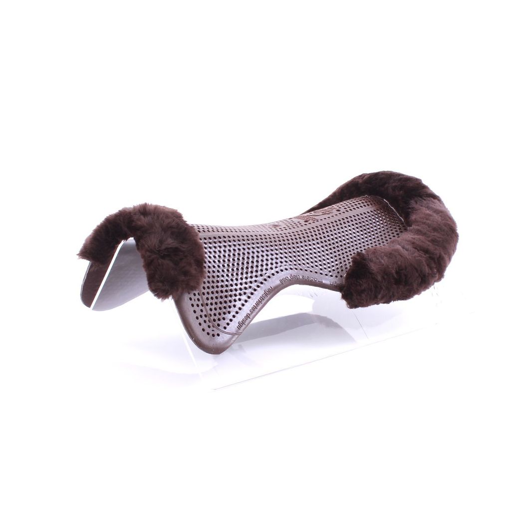 Acavallo Therapeutisches Gel Pad Cut Out Lammfell Braun/ Braun M