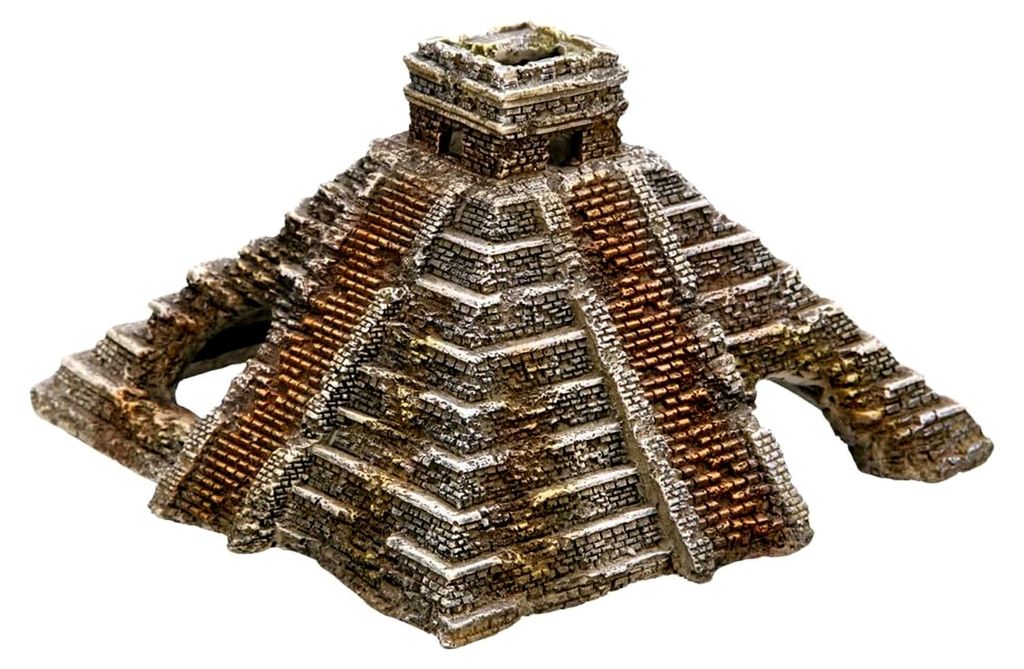 Aqua Ornamente Maya Pyramide, 16 x 16,5 x 10 cm, 1 Stück