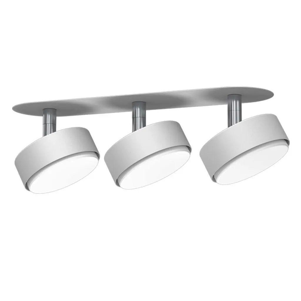 Plafonnier encastrable 3 spots orientables blancs avec GX53 LED 9W DROP