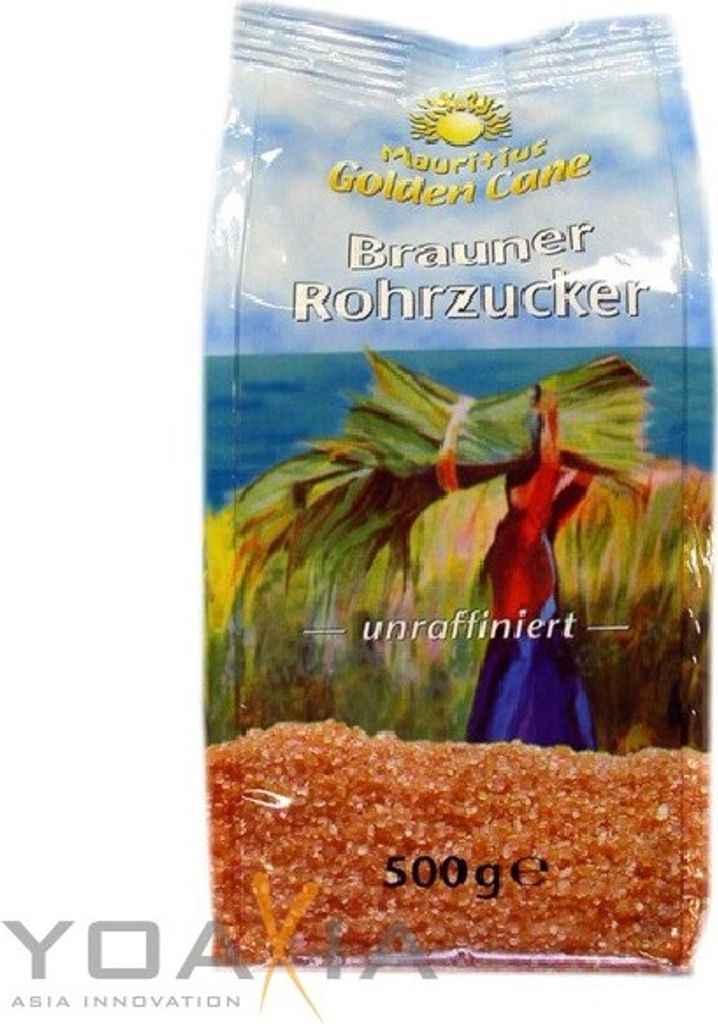 [ 500 g ] GOLDEN CANE Zucchero di canna bruno (non Immagine del prodotto 
