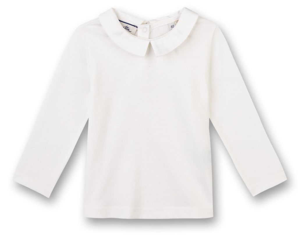 Sanetta Fiftyseven Uni-Langarmshirt Off-White 86