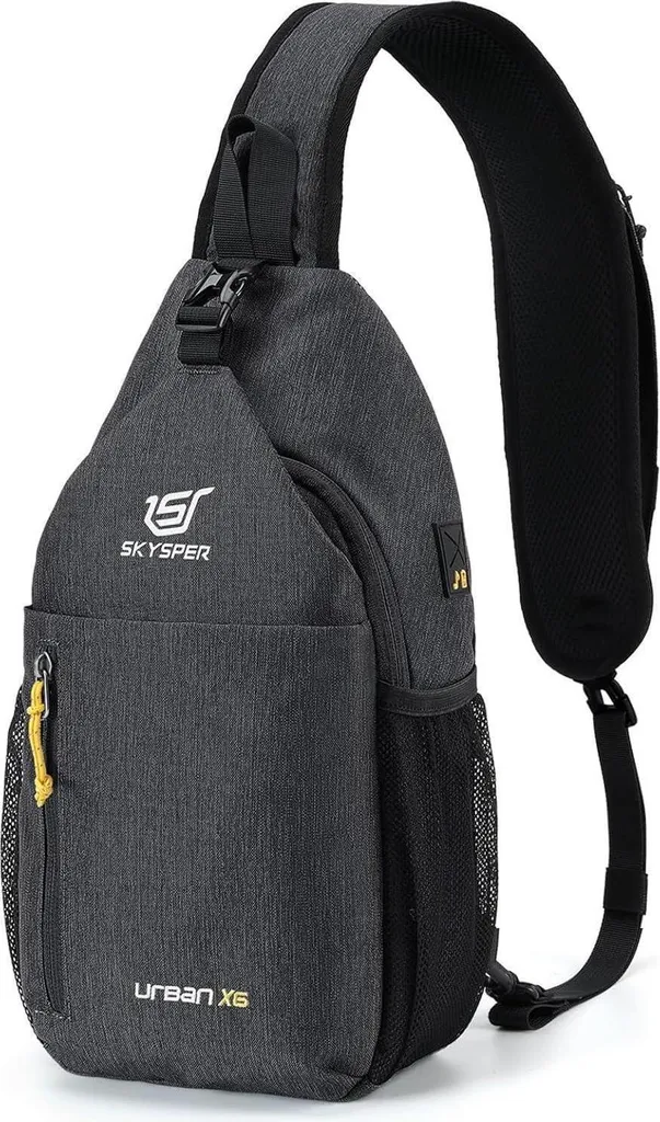 Sac poitrine de voyage urbain compact avec poches antivols