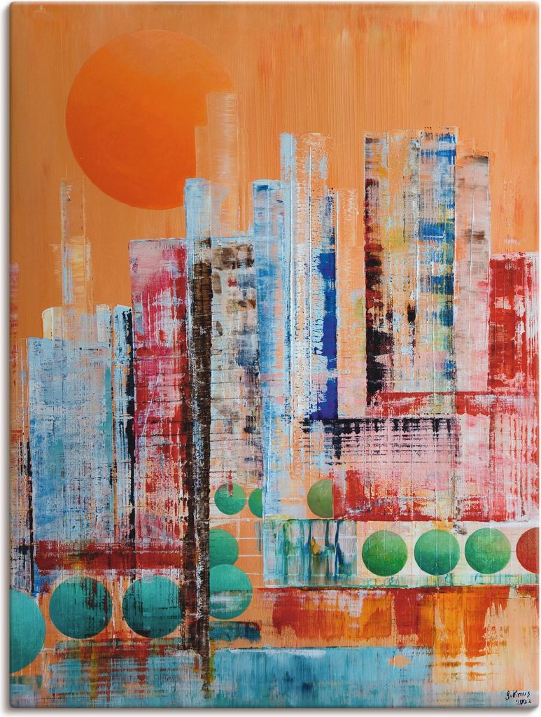 ARTland Leinwandbild New York abstrakt I Größe: 60x80 cm