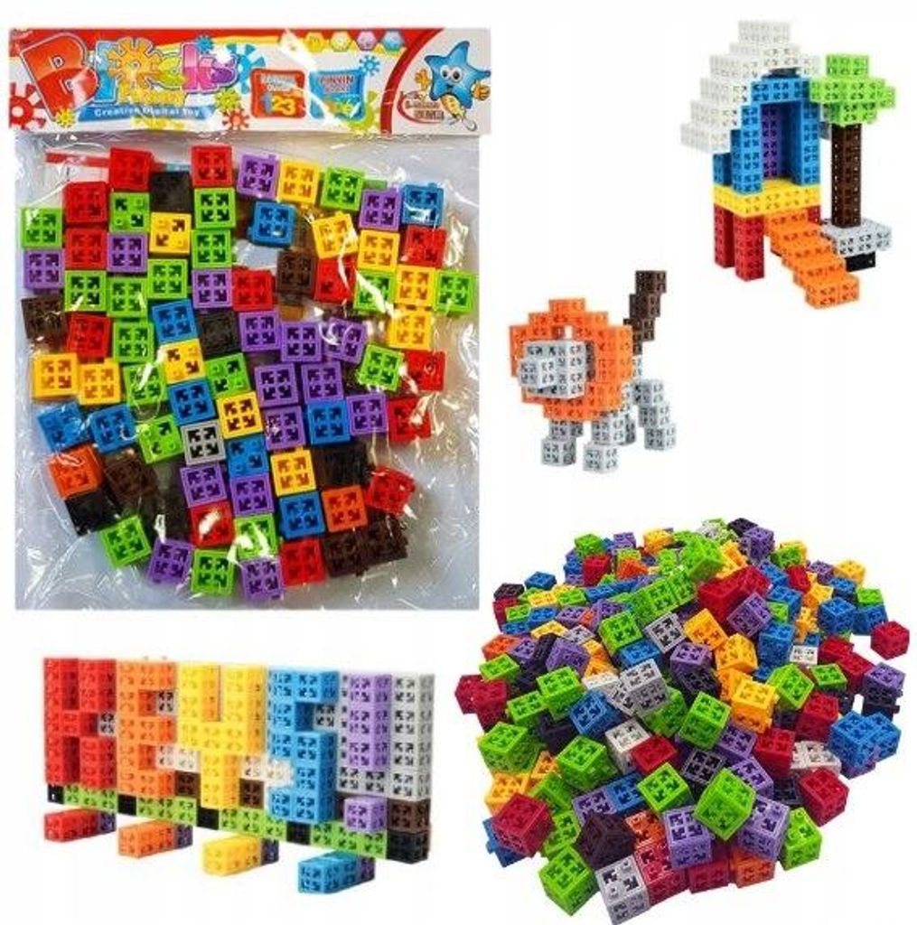2x Bunte, kreative 4D-Würfelquadrate