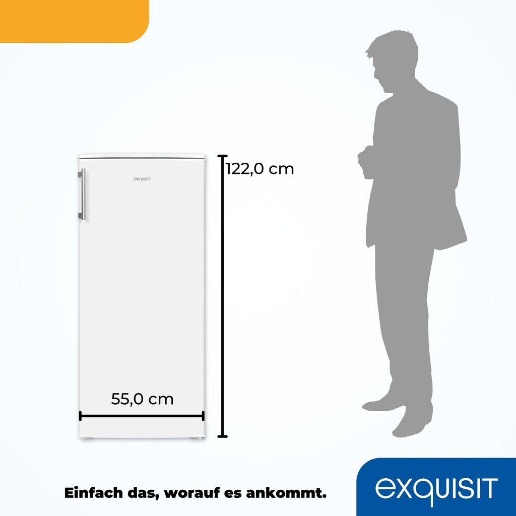 Exquisit Kühlschrank KS185-4-HE-040E weiss | 190 l Produktbild 6