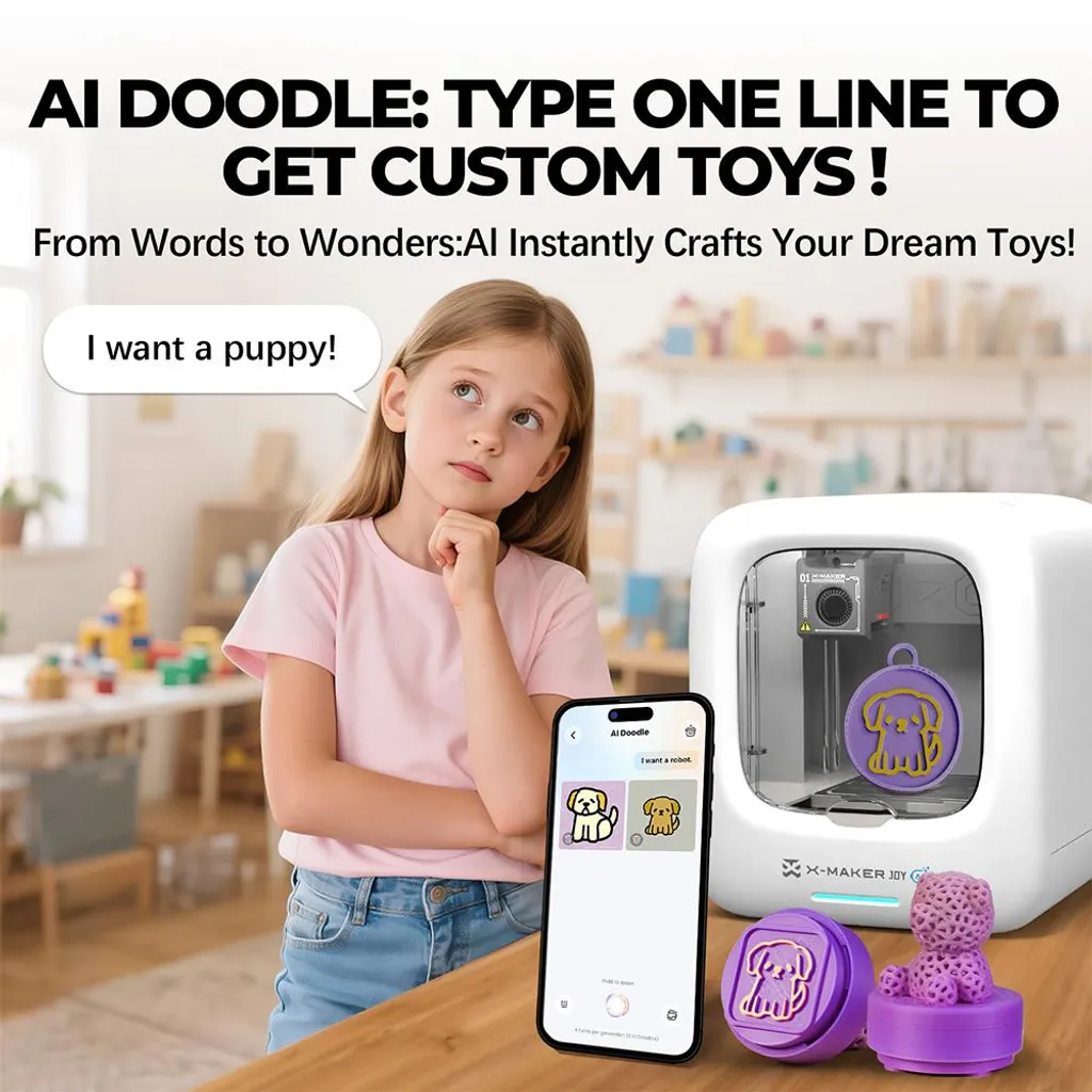 Imprimante 3D pour modélisation créative AOSEED X-MAKER JOY V4.0 assistée