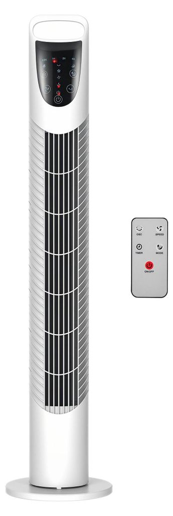 HOMCOM Turmventilator leise, Standventilator mit 3 Produktbild 