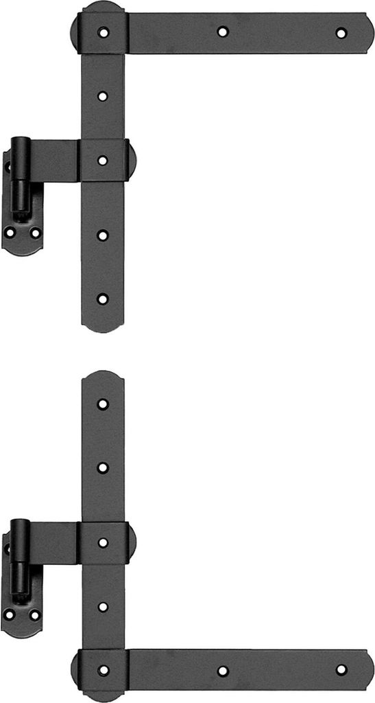 2 Fensterband Winkelscharniere Winkelband Fensterladen 170 x 220 Verzinkt
