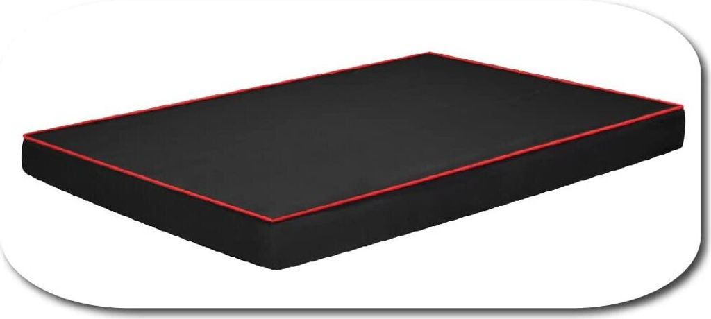 Hundematte Hundebett OAHU Plus 2 Größen 7 Farben (L - 90x60x8cm, Farbe: Rot)