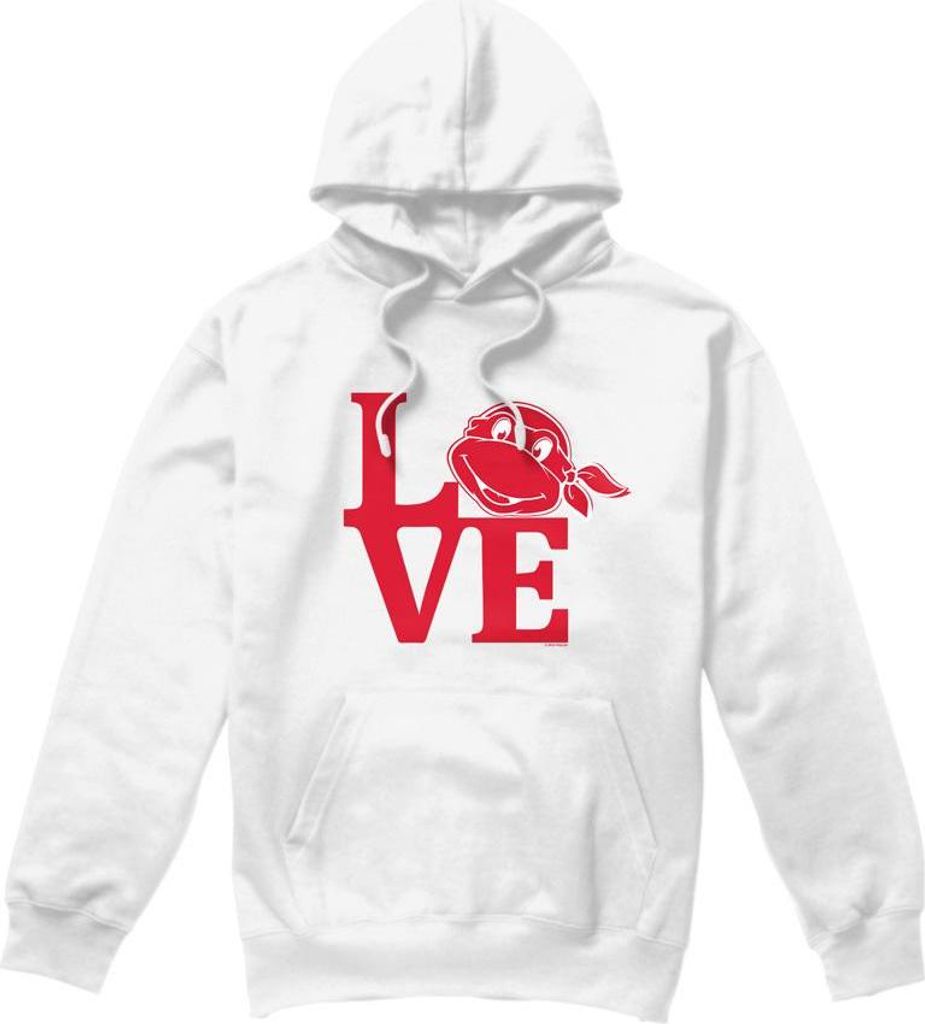 Teenage Mutant Ninja Turtles - "Love" Kapuzenpullover für Herren - Valentinstag TV8675 (XXL) (Weiß)
