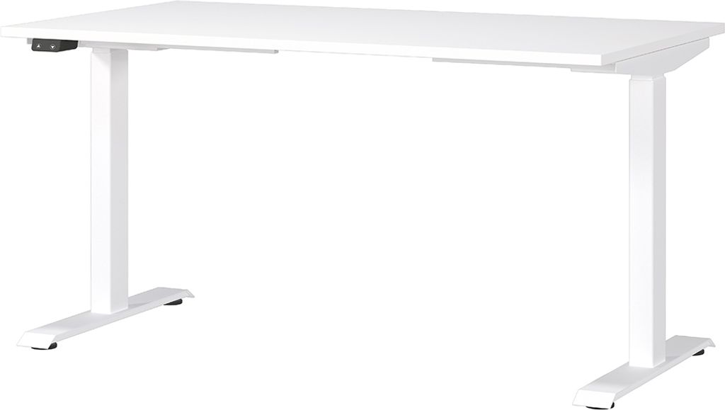 Schreibtisch 140cm, elektrisch höhenverstellbar, weiß, MEMPHIS-01