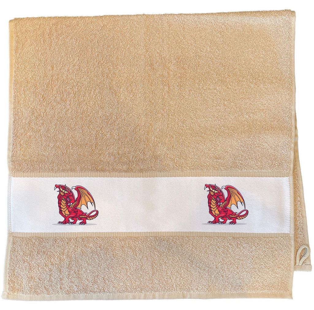 Huuraa Handtuch Drache Comic 50x100cm Sand Baumwolle Handtuch Geschenkidee