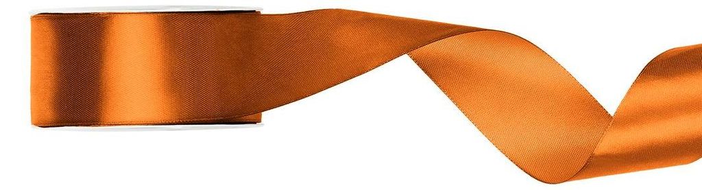 Satinband, rostfarben, 25mm/25m Produktbild 