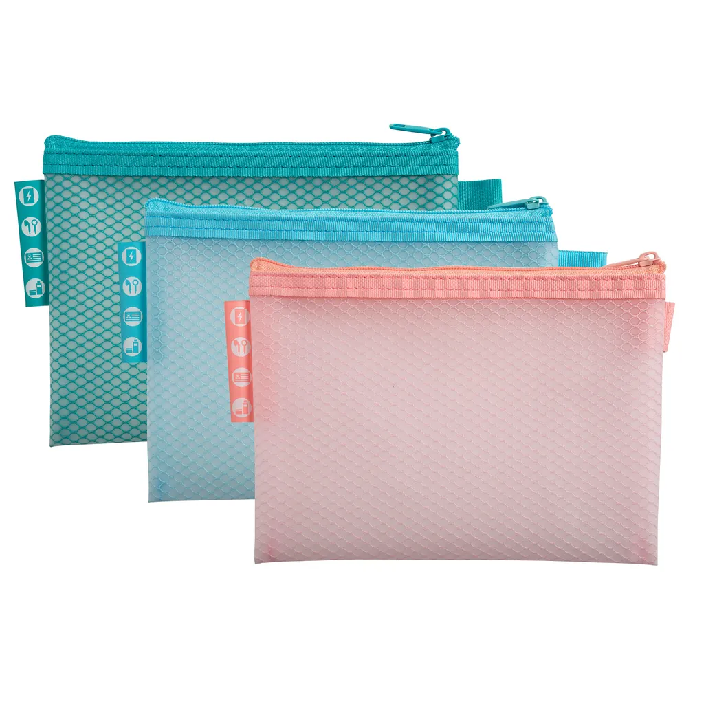 Pochette de Rangement A6 à Fermeture Éclair Exacompta - Pack de 12 - 5